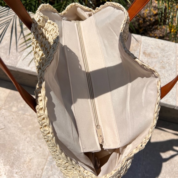 ๐ผ Roxy Only Good Vibes Round Straw Beach Bag ๐ผ - Picture 5 of 11